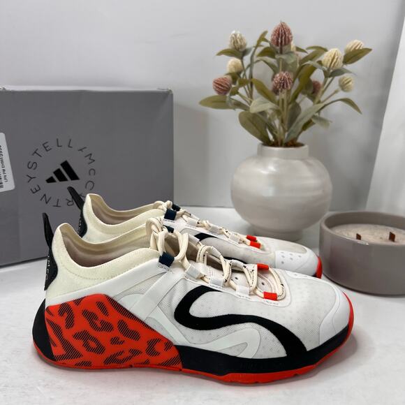 Adidas by Stella McCartney Shoes - Adidas by Stella McCartney Training Dropset Shoe White Orange IG1142 Women 6.5